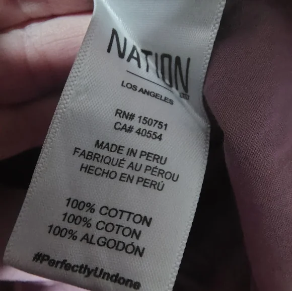 Nation LTD $225 Sissy Sun Dress "Hopeless Romantic" 100 % Cotton Women's Medium - Picture 6 of 7